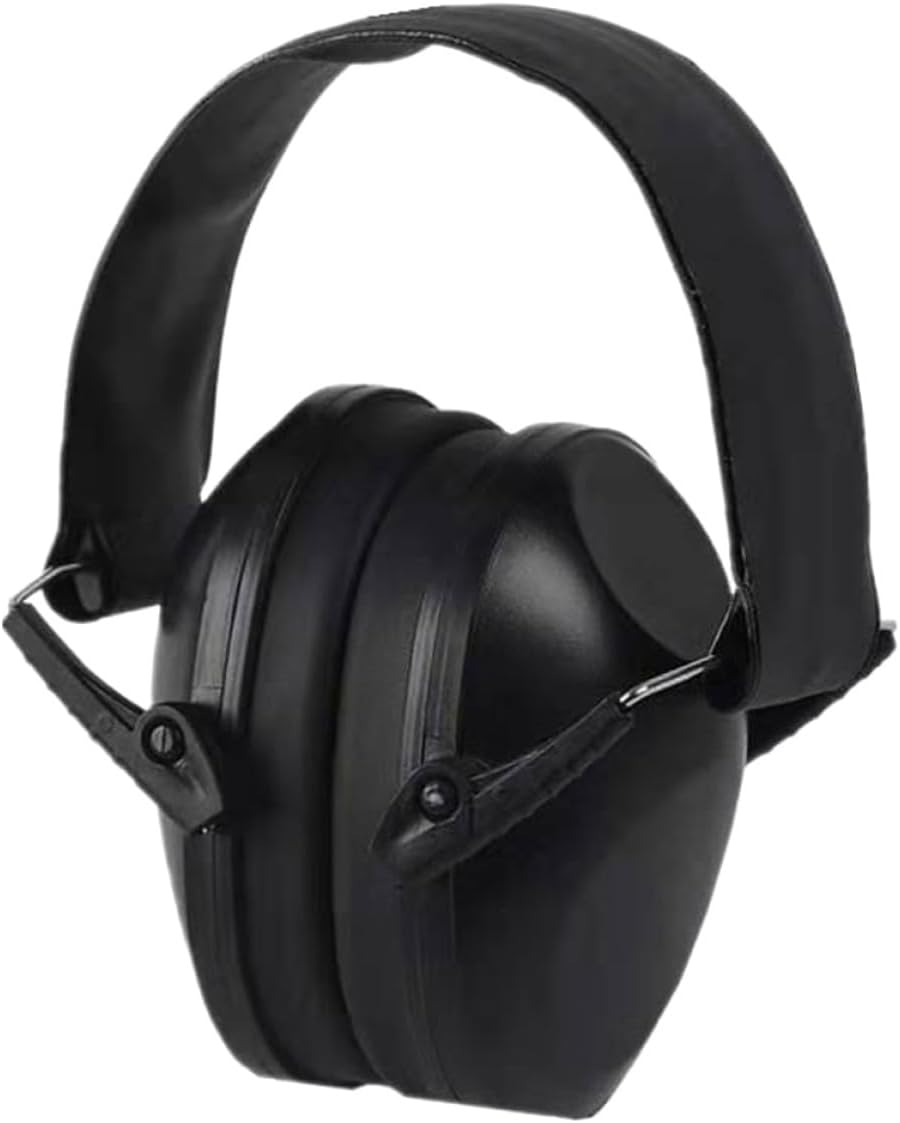 Noise Blocking Earmuffs for Boy Girl Soundproof Ear Covers with Noise Cancelling Protection Comfortable Adjustable Hearing Guard for Sleep and Study Black Design