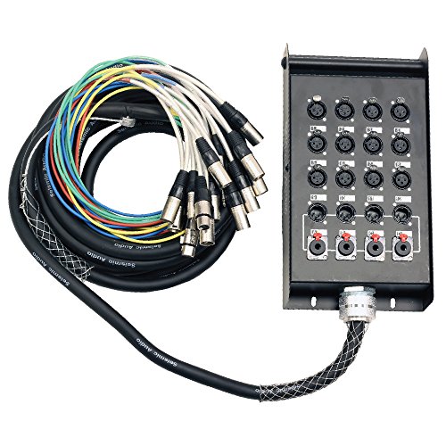 Seismic Audio - SALS-12x4x25-12 Channel 25' Pro Stage XLR Snake Cable