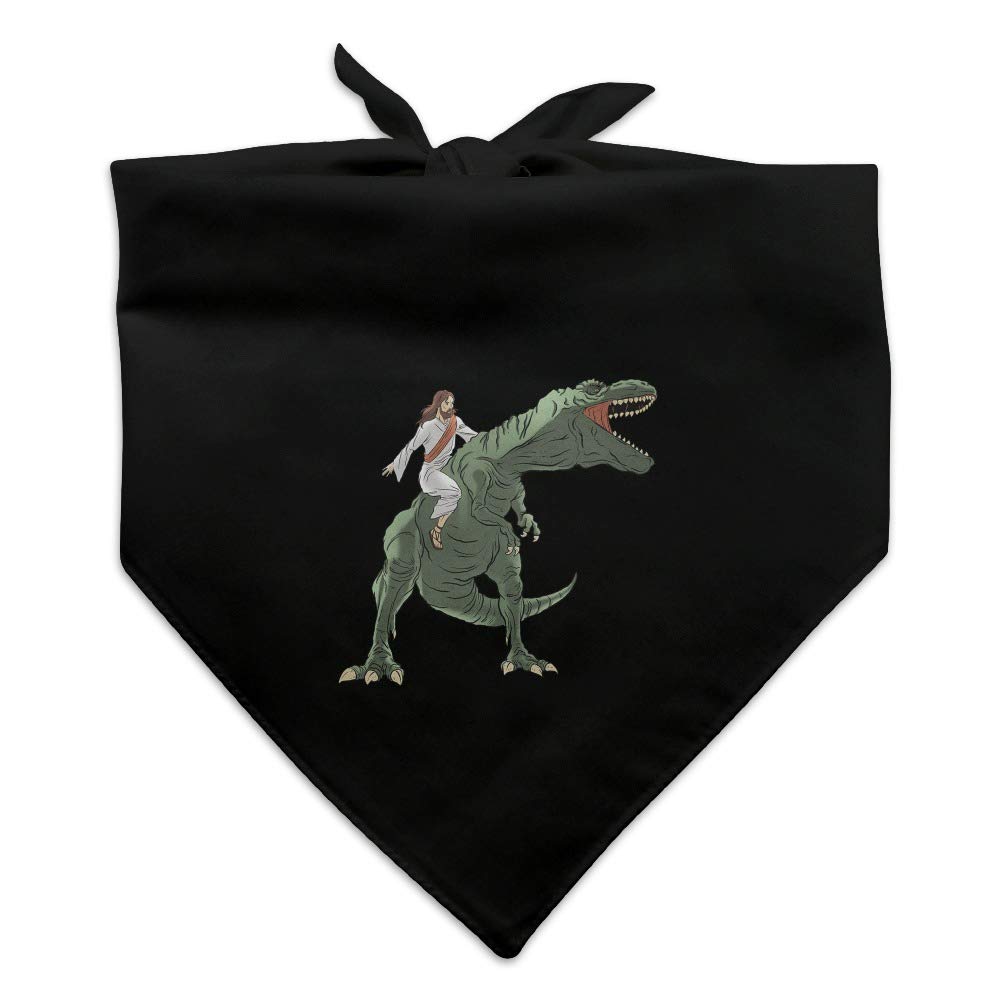 GRAPHICS & MORE Jesus Riding a T-Rex Dog Pet Bandana