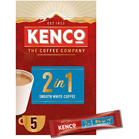 Kenco 2in1 Smooth White Instant Coffee Sachets,5 Count (Pack of 7) Cover