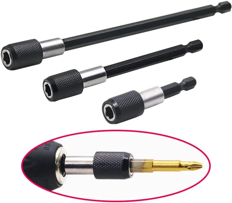 Screwdriver Set Hex Shank Quick Release Precision Magnetic Bits Holder Adjustable Extension Bar Electric Drill Accessories,60MM