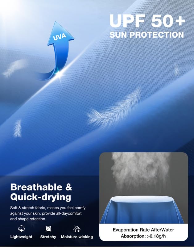 Image of Men's Sun Protection Long Sleeve Shirts UPF 50+
