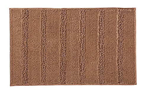 Kleine Wolke Monrovia Bath Rug, Polyester, Dark Beige, 60 x 100 x 2.5 cm