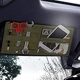 Gewicht: 110 g BAPDSB Molle Tactical Vehicle Visor Panel Aufbewahrungstasche Sonnenblende Organizer Tool Pouch Utility Mehrere Outdoor-Tools