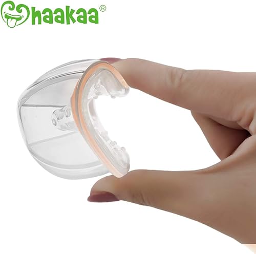 Miniatura 3 de Haakaa - Conchas de leche para lactancia materna y recogedor de leche materna con cáscaras de pezón de silicona flexible reutilizables y fáciles de