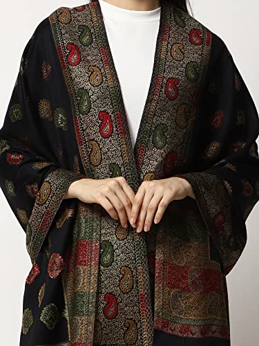Women's Kashmiri Jamawar Woven Wool Stole 2K852