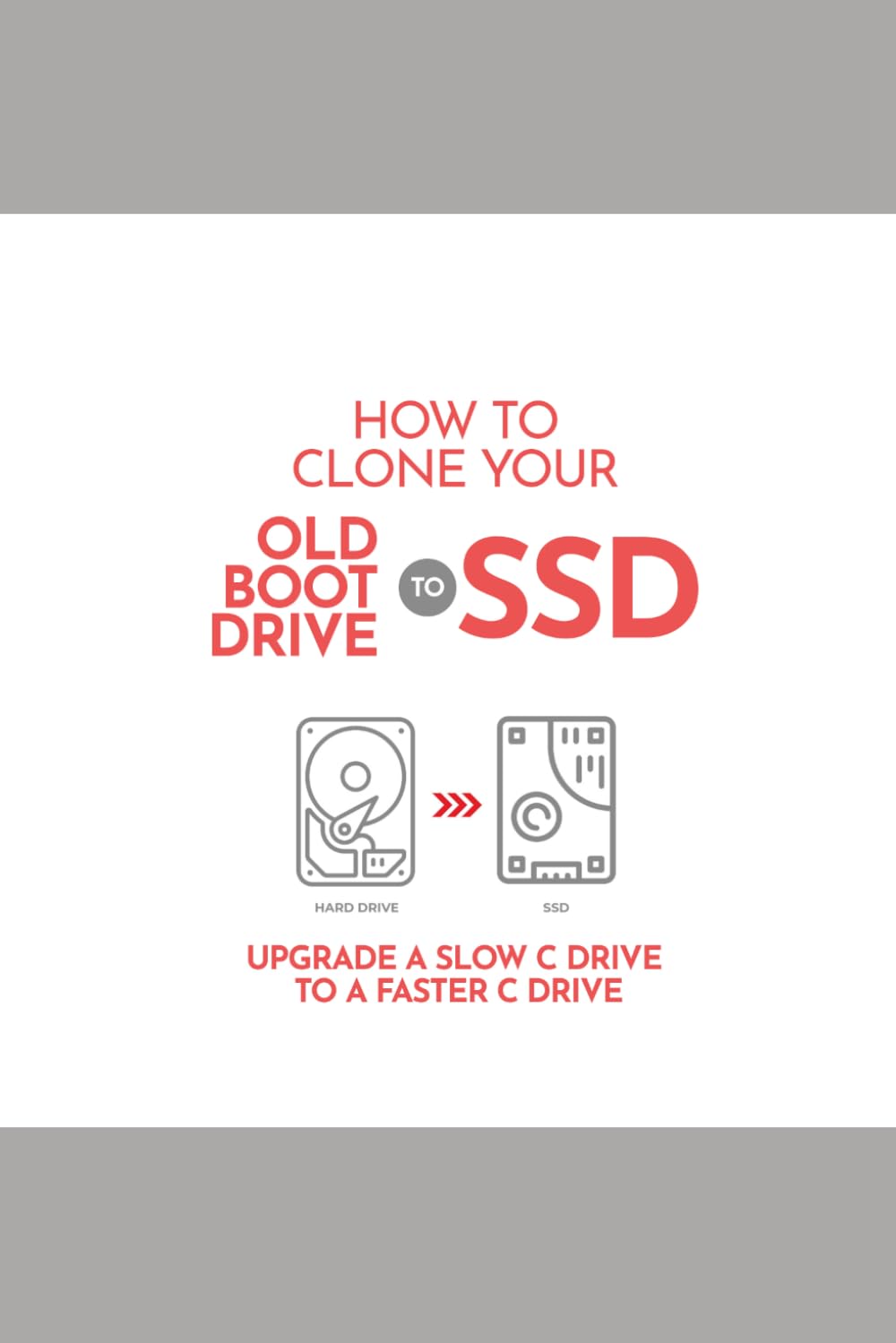 How to Clone Your Old Boot Drive to SSD: Upgrade a slow C Drive to a faster C Drive