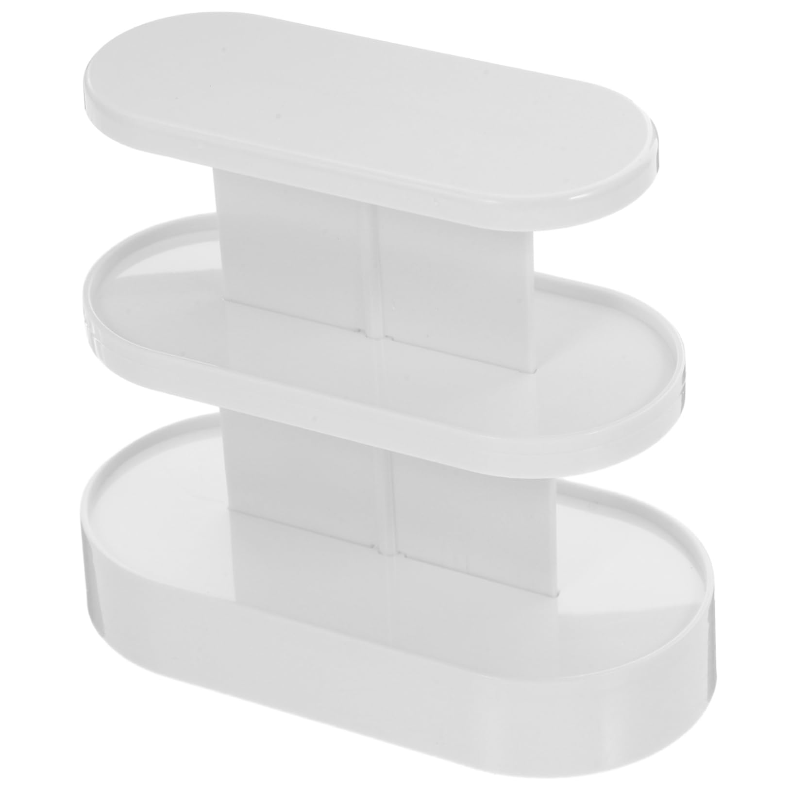 Vaguelly Mini Storage Rack Models Mini Shelf Doll House Store Stand Miniatures Miniature Shelf Doll House Shelf Rack Doll House Accessory Mini Stand White Plastic Furniture Child Small Toy