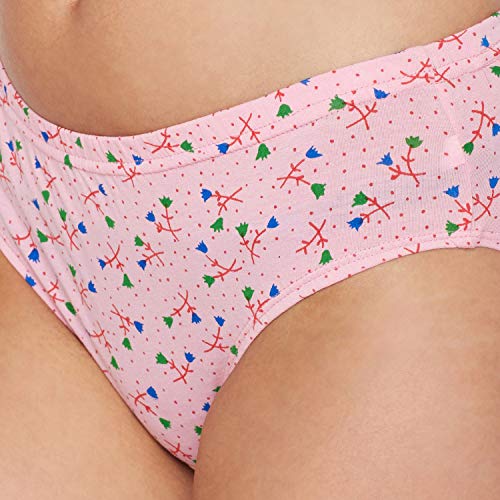 Image of BODYCARE Women's 100% Cotton Printed Briefs - 3600-D