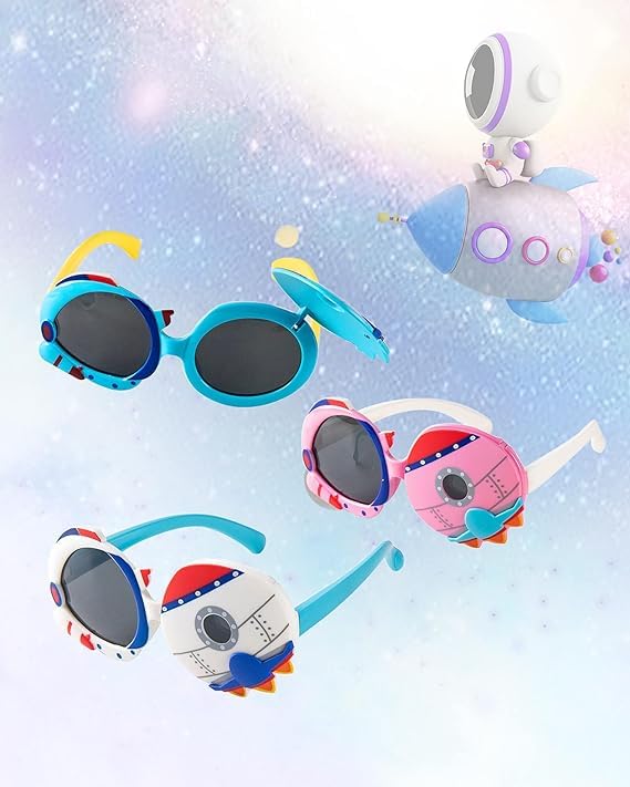 Bluebell Kids Pink colors Polarized Sunglasses Party Favors Flip-Up Unbreakable for Toddlers Boys Girls (colorfull) 3