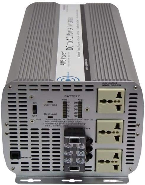 Exclusive Discount 80% Offer AIMS Power 8000 Watt 220V AC to 12V DC 50 Hz Inverter European or African Power