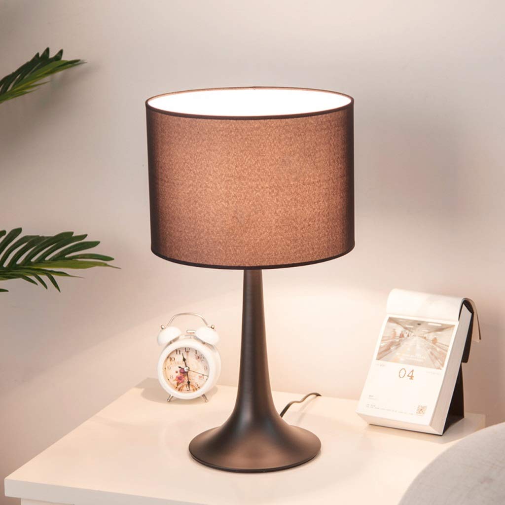 CCXXYGWJ stołowa Przycisk biurkowa LED 17"H, czarna Minimalistyczna lampka nocna do sypialni Ochrona oczu stołowa Studyjna Ciepła