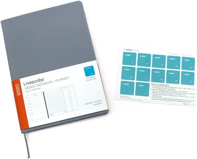 Livescribe2020 Weekly Planner - Compatible with Aegir and Livescribe 3 Smartpen