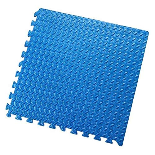 RBW TOYSInterlock RBW TOYS Foam Floor Mat 100cmx100cmx1.5cm Plain Exercise Puzzle Mat for kids Activity. rbwtoy18807 Blue Color.