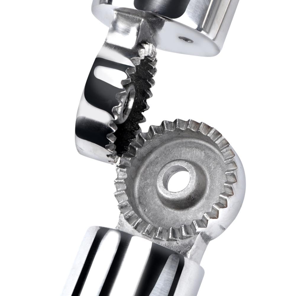 Supporto Per Canne Da Pesca In Acciaio Inox Lucidato Argento A 3 Tubi Con Chiave
