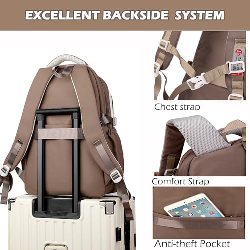 Makukke Schulrucksack Teenager, Schulranzen Mädchen 5.klasse 30L Stauraum Schultasche, Wasserdicht Rucksack Schule Lässiger Kinderrucksack mit Süßem Anhänger