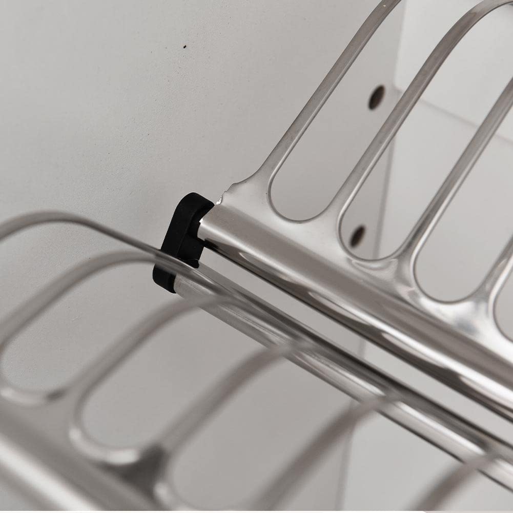 Shally Dogan Pensile Scolapiatti con Vassoio Salvagoccia da Cucina, Mobile a Parete in Legno Resistente, Armadio Sospeso con Due Ante e Due Ripiani, Dimensioni 80 x 32 x 72H cm (Bianco)