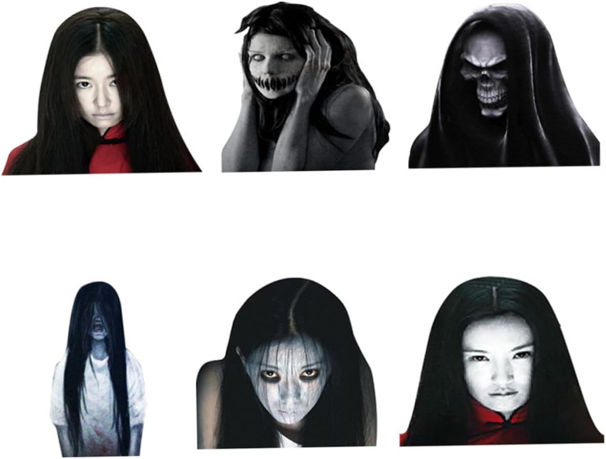 Ghost Wiper Decal Car Horror Car Decal Halloween Wiper Decal Reflective Window Sticker Zombie Wiper Tag Wiper Sticker Windshield Wiper Decal