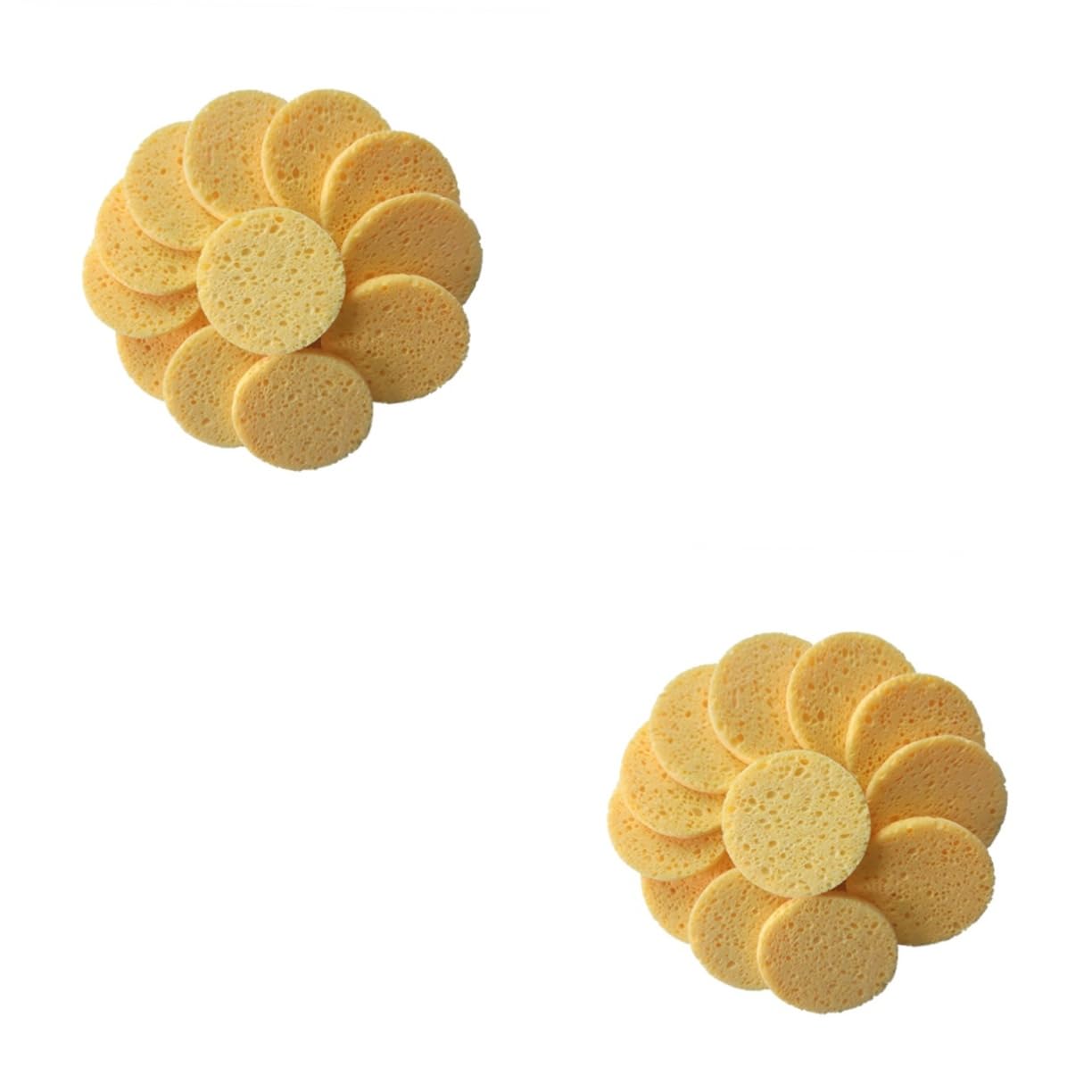minkissy 100piezas Esponjas Comprimidas De Celulosa Natural Para Limpieza Facial De Esponjas Desmaquillantes Reutilizables Suaves y Efectivas Para Remover Maquillaje y Cuidado Piel Redondas