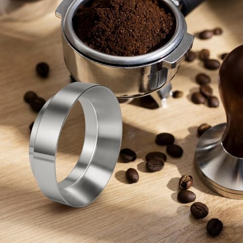 Image of Street27 51mm Magnetic Portafilter Dosing Ring - Stainless Steel Espresso Funnel for Mess-Free Coffee Grinding | Barista Powder Ring Accessory for 51mm Portafilter