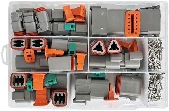Cars Connectors Automotive Connector Kit 1/5/10Sets Tool Portable Box Suit 06 04 Terminal Plier 2 3 4 6 8(B Sets,10 Sets)