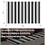 Pcinfuns Plastic Straw Rug,Patio Rugs RV Camping Rug Reversible Mat,9'x12' Large Floor Mat and Rug for Outdoor,Black and White Stripes
