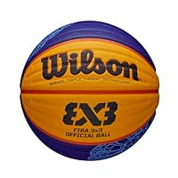 Wilson Unisex-Adult FIBA 3x3 Game Basketball, Blau/Gelb, 6