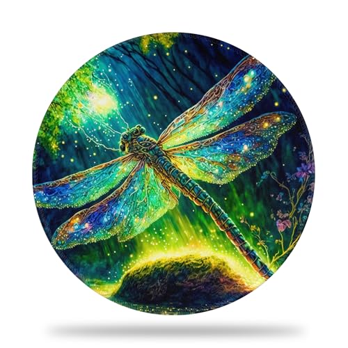 Tapis de souris de jeu libellule magique avec base antidérapante