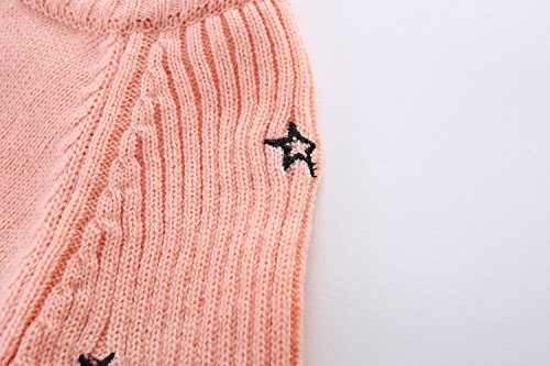 Mud Kingdom Little Girls Pullover Sweaters Cute Embroidered Stars Size 6-7 Pink #TOP3