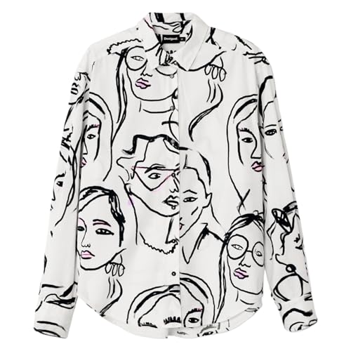 Image of Desigual Women's Woman Woven Shirt Long Sleeve