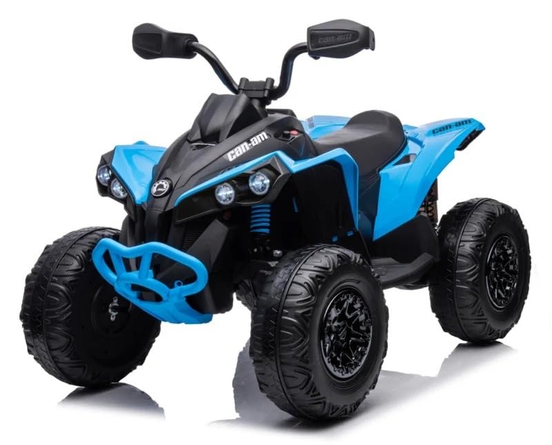 Quad 24 V pour enfants, Can-Am Maverick, bleu, 3-7 ans