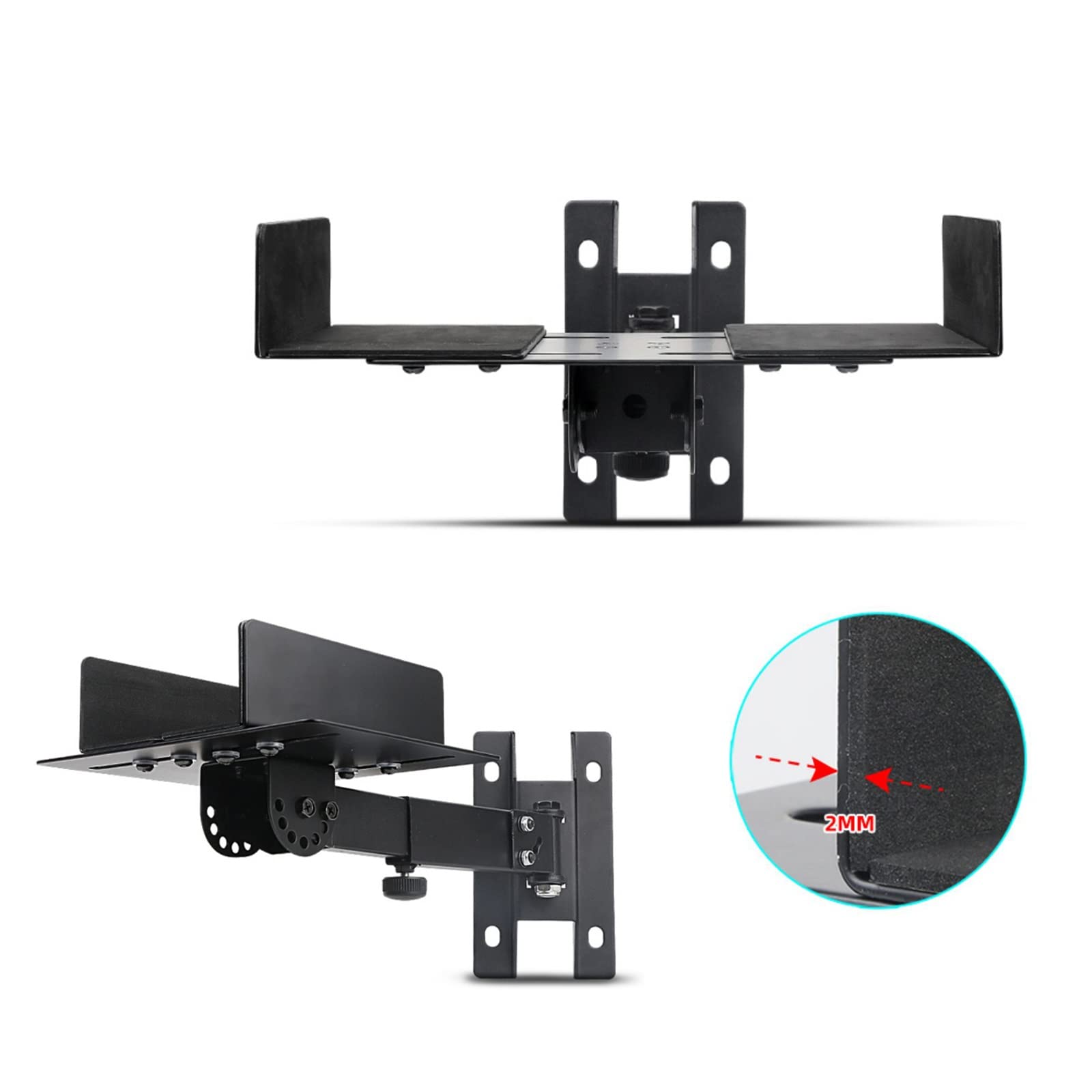 lautsprecher wandhalterung Lautsprecher-Wandhalterung, Monitor-Lautsprecherregal, Surround-Sound-Wandhalterung, Arbeitszimmer, Café, HIFI-Bücherregal, Lautsprecherhalterung, keine Schrauben, Tablett,