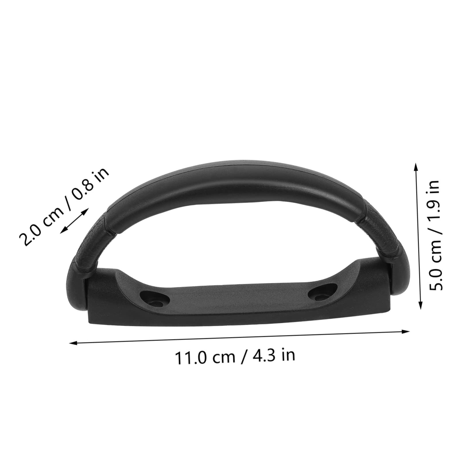 Artibetter Lot De 8 Poignées De Haut-Parleur ABS - Poignée Transport Durable Installation Facile - Noire