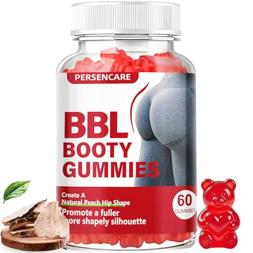 VAEYAE BBL Booty Gummies for Women Herbal Extracts to Enhance Curvy Body Vitamin Gummy for Bigger Butt Fast Growth Firm and Lift Buttocks Gummy Berry Fruit Flavor 60 Count