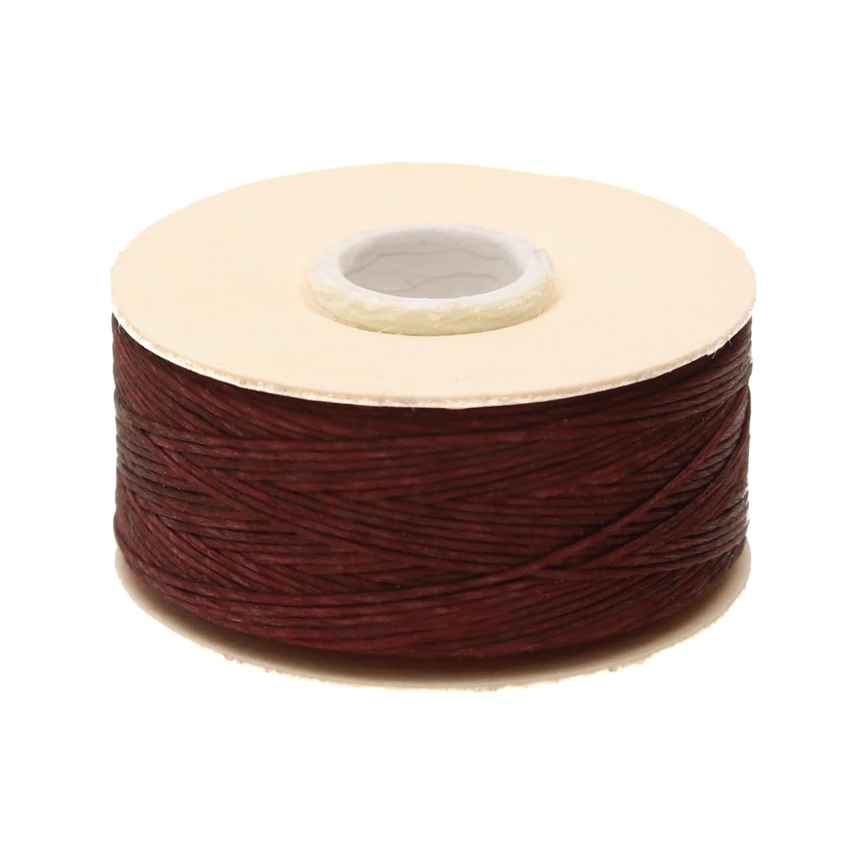 The Beadsmith Nymo Garn aus Nylon | Perlenstickerei und Weberei, Größe D, 30 mm Durchmesser, 58,5 m, Burgunderrot, 10 Stück