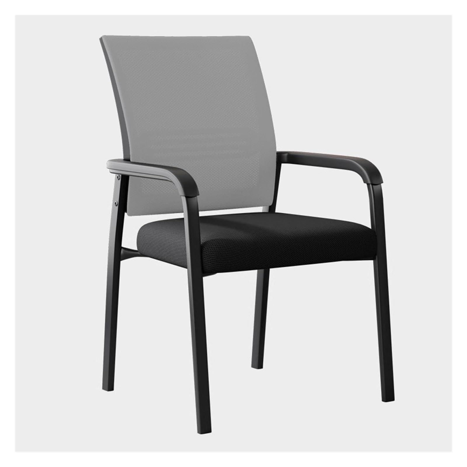 Silla de oficina apilable ergonómica para escuela y conferencias con asiento tapizado
