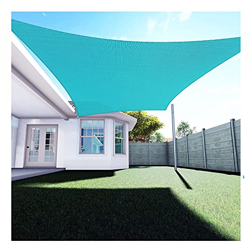 Voile d'ombrage protection UV toile extérieure étanche bleu lac