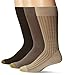 Gold Toe Men's 3 Pack Freshcare Fashion Dress Crew, Khaki/Loden/Sage, 10-13/6-12