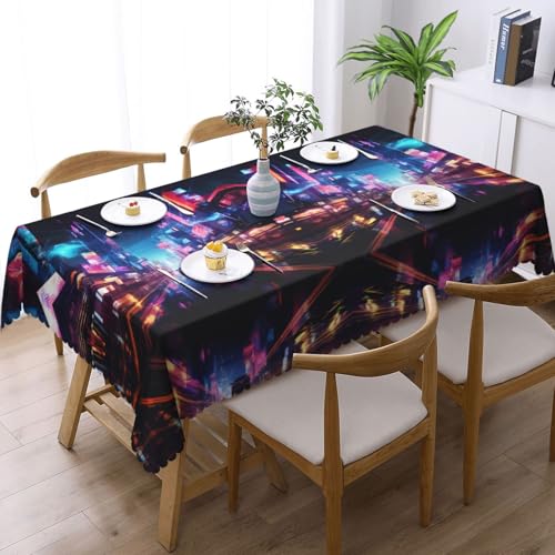 Nappe rectangulaire en tissu vertiges pour buffets et événements