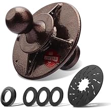30K Lbs 5th Wheel to Gooseneck Ball Adapter | 2" Kingpin, Fits Pickup 5th Wheel Hitches | Replaces #2085295, 4PCS Anti-tilt PU Washer and 1PCS Lube Plate Included