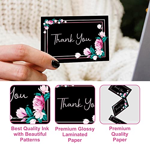 Image of Clickedin - 50 Pieces Thank You Greeting Card Tags for All Occasion