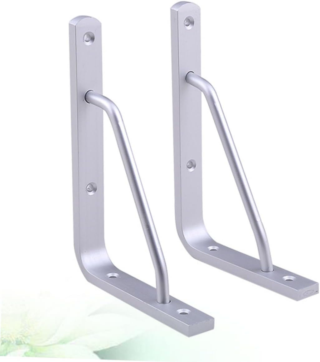 2pcs Aluminium Alloy Shelf Brackets Heavy Duty Garage Shelves Wall Mounted Bracket Study Desk Rack