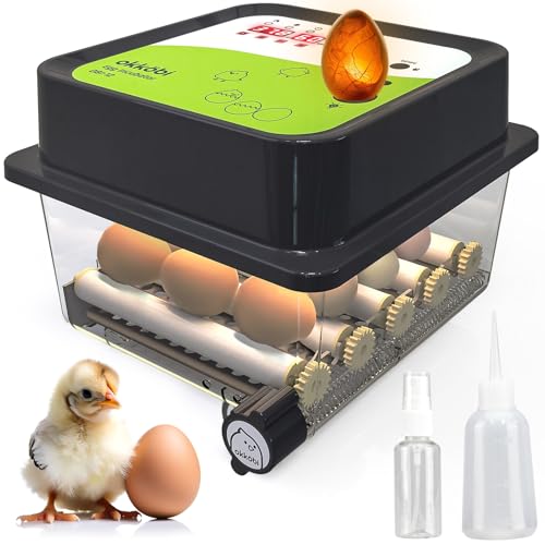 Incubators for Hatching Eggs - 12 Eggs - Ideal All Ages | Egg Incubator with Automatic Egg Turning and Humidity Control - Integrated Egg Candler - Okkobi OBI-12 -  OKKÖBI, OKOBI8381