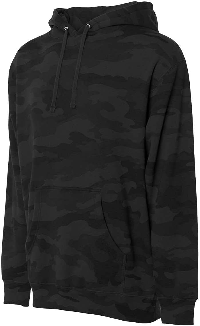 Independent Trading Co. - Heavyweight Hooded Sweatshirt - IND4000 - L - Black Camo