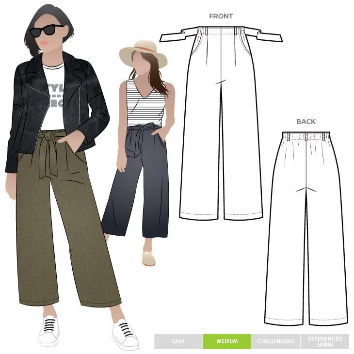 Style Arc Sewing Pattern - Clare Pant (Sizes 10-22)