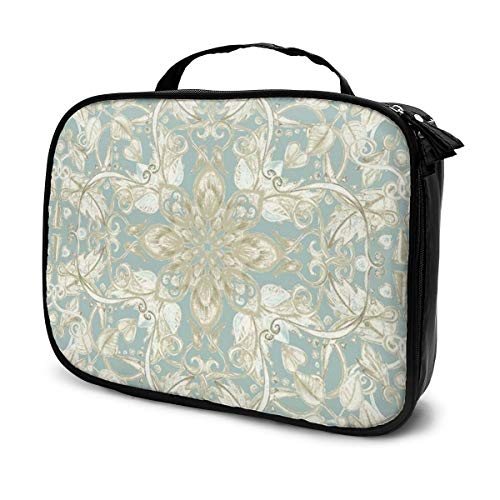 Preisvergleich Produktbild Kosmetiktasche, Antikes Salbei-Muster, Aufbewahrungstasche, tragbar, multifunktional, geeignet für Sport, Fitnessstudio, Yoga, Strand, Baden