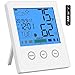Produktbild Newdora Thermo-Hygrometer Thermometer Hygrometer Raumluftüberwachtung Temperatur und Luftfeuchtigkeitmessgerät mit Hintergrundbeleuchtung (Weiß)