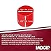 MOCAP Red Round Vinyl Caps - Thread Protector - Chair & Desk Legs Protectors - Flexible Vinyl Plastic End Cap for Pipe, Tubes, Industrial, Home Use & More - Made in USA (1.75