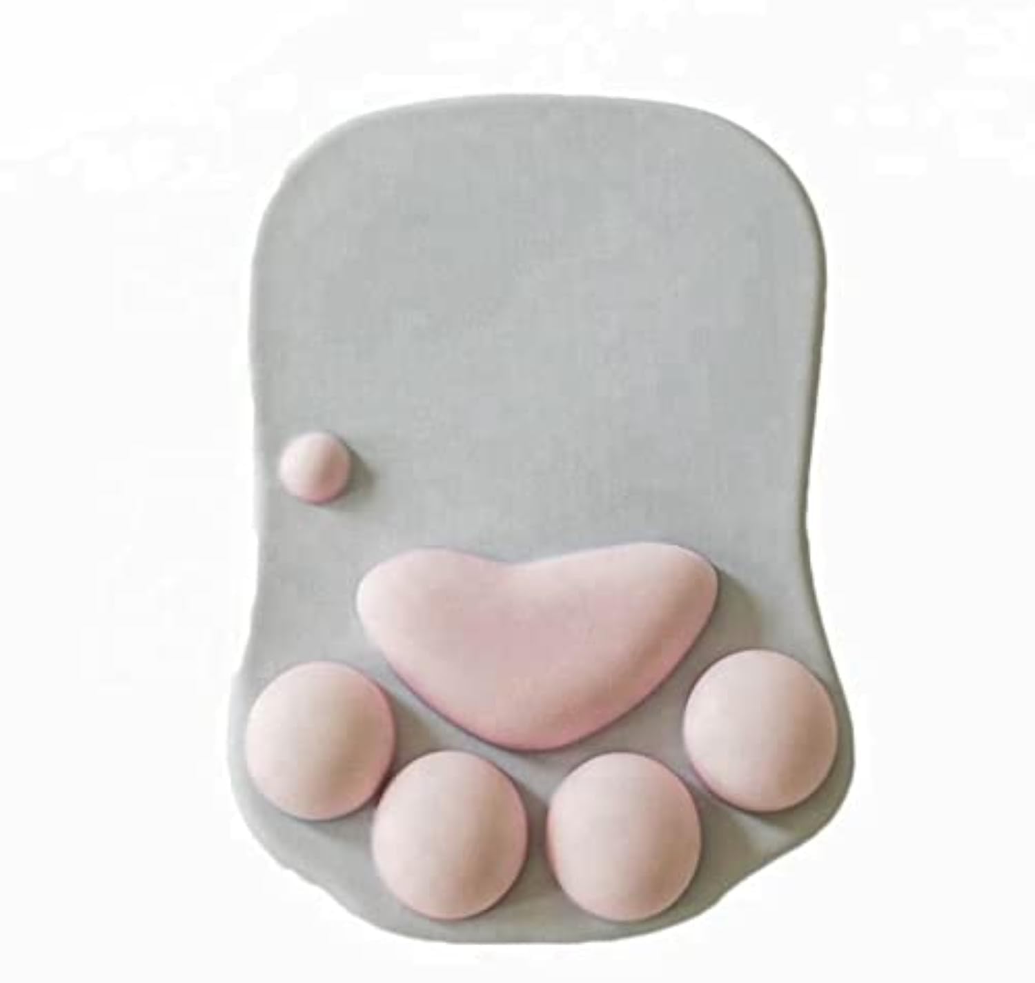 Cute Cat Claw Paw Mouse Pad with Gel Wrist Rest Support - Soft Silicon Ergonomic Computer Mouse Pads - Women/Kids Mouse Mat Desk Accessories