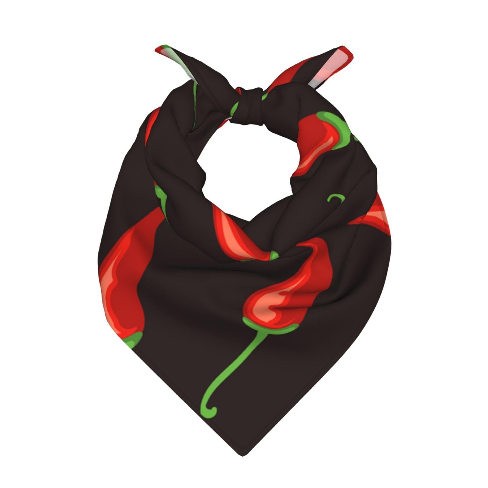 Poadnly Unisex As Picture Red Chilli,Bandana Scarf For Men And Women - Stylish & Versatile Bandanas For Neck And Head Wear